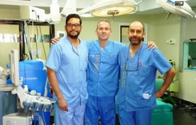 El Hospital de Puertollano realiza con éxito la primera intervención para extirpar un tumor renal por vía laparoscópica