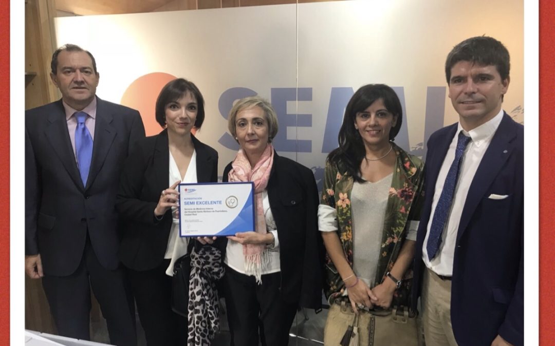 Premio de EXCELENCIA al Servicio de Medicina Interna